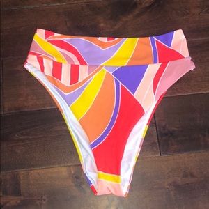 Aerie High Waisted Bikini - Psychedelic Print
